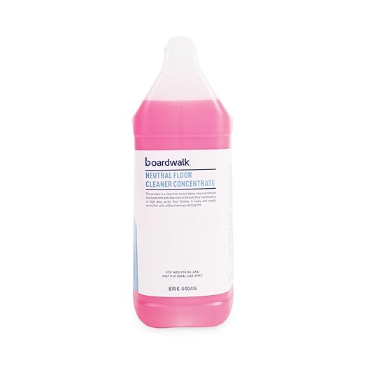 Boardwalk Neutral Floor Cleaner Concentrate, Lemon Scent, 1 gal Bottle, 4/Carton