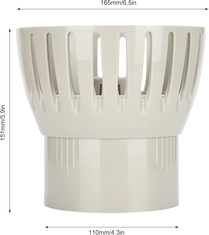 Pssopp Pool Skimmer Basket Plastic Swimming Pool Strainer Pool Filter Debris Leaf Collector Pond Cleaning Tool Pool Supplies Skimmers(110MM)