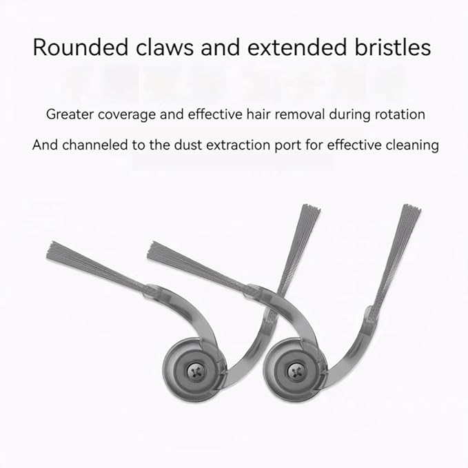 40 Pack Replacement Accessories for Roborock Qrevo Curv/Curv S5X/Edge/S5V Robot Vacuum Cleaner ,2 Pairs Mainbrush ,6 Filters ,10 Dust Bags,10 Mop Pads ,8 Side Brushes,2 Cleaning Brush,1 Screwdriver