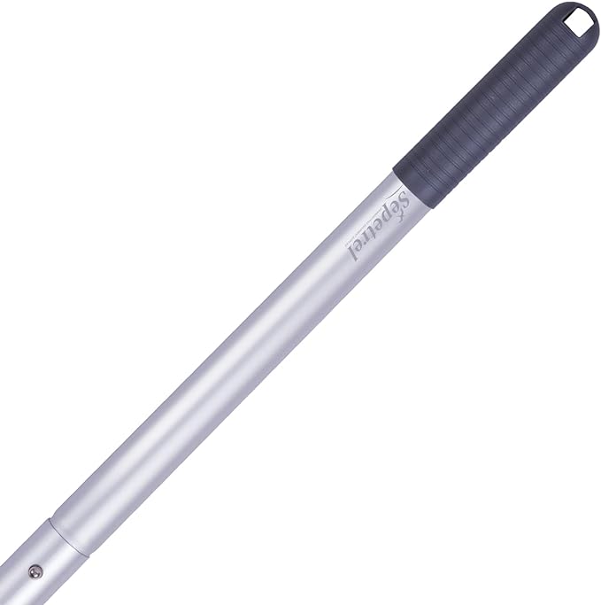Sepetrel Reinforced Frame Pool Leaf Skimmer and 10.5 Foot Extension Pole