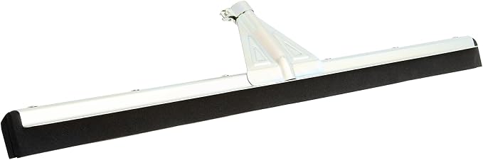 Restaurantware-SQUEEGEE ONLY: Clean Tek Professional 29.92 Inch Floor Squeegee, 1 Broom With Double Rubber Blade - Handle Sold Separately, Heavy-Duty, Steel Wiper For Concrete Floor