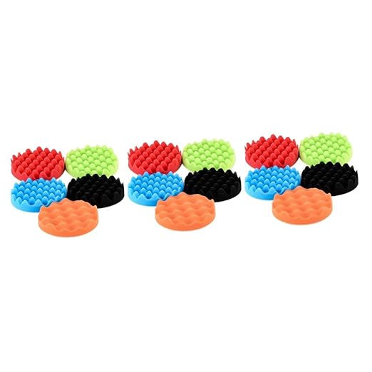 15pcs Professional Car Polishing Pads Wool Pads Grip Plate for Detailing