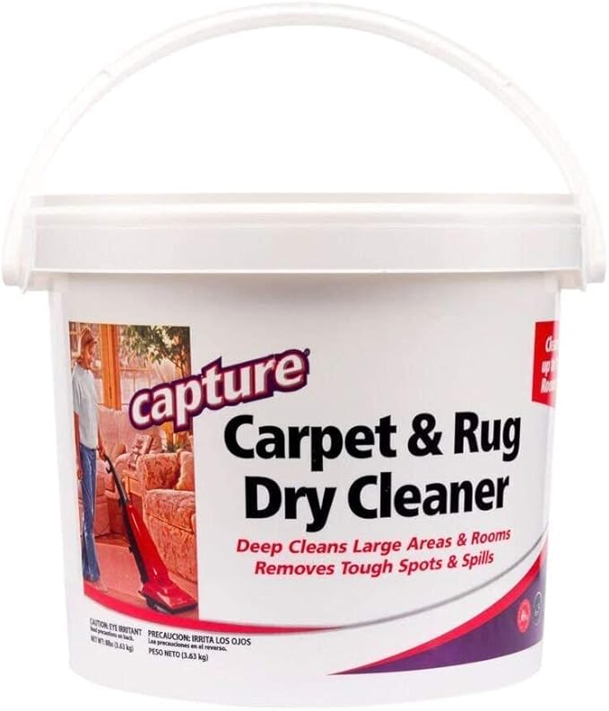 Capture Carpet & Rug Dry Cleaner (8lb) & Capture Pet Stain & Odor Neutralizer (32 oz), Pet Stain Remover for Carpet, Rug, Couch, Car & Upholstery - Bundle