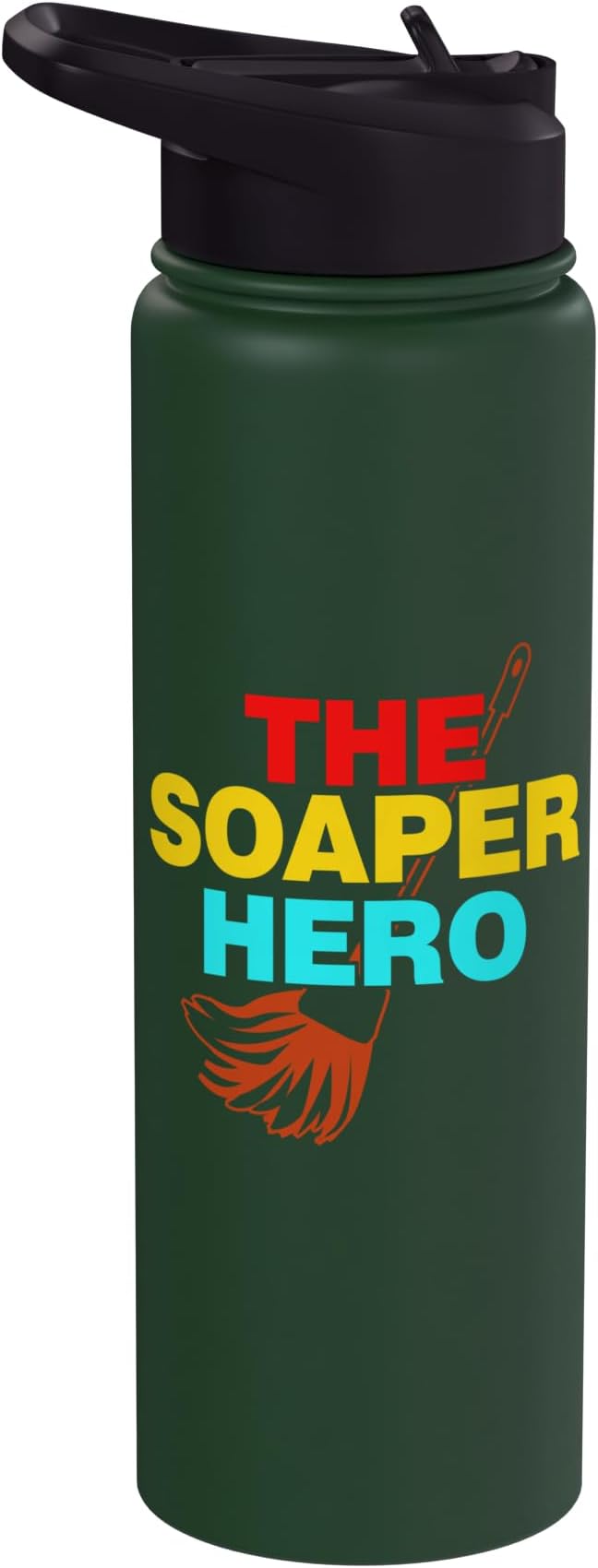 The Soaper Hero Cleaning Stainless Steel Insulated Water Bottle