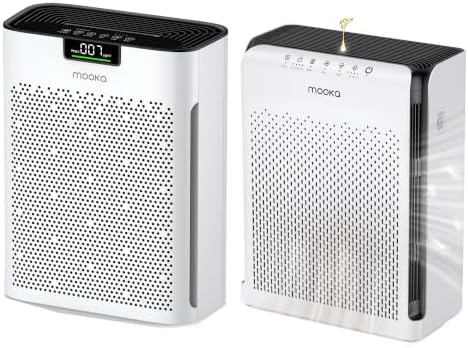 MOOKA 2 Air Purifiers KJ190H and M200L for Home Large Room up to 2200ft²