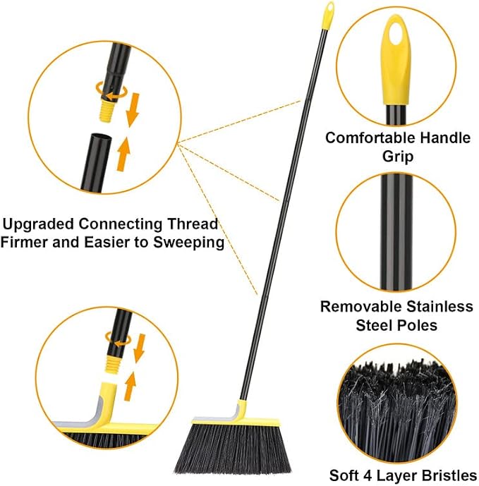 Outdoor Broom & Twist Mop Gray