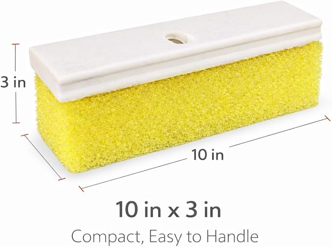 HI-TECH Block Brush 10" x 3" – Heavy Duty Exterior Cleaning Brush for Cars, Removes Tar, Bird Droppings & Road Grime