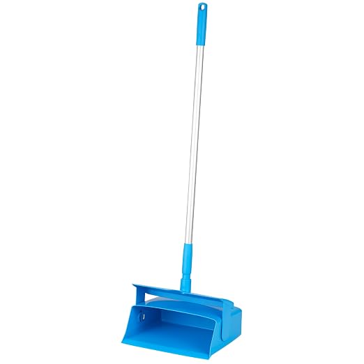 Vikan 56583 Compact Lobby Dustpan, 11.6", Blue