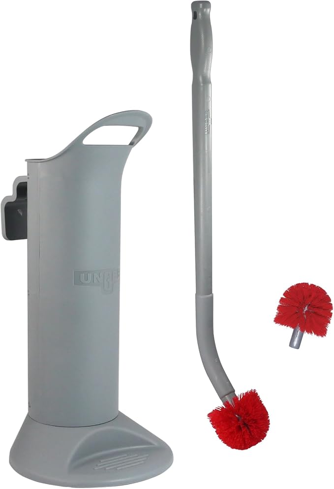 Unger BBWHR Ergo Toilet Bowl Brush Complete: Wand, Brush Holder & 2 Heads
