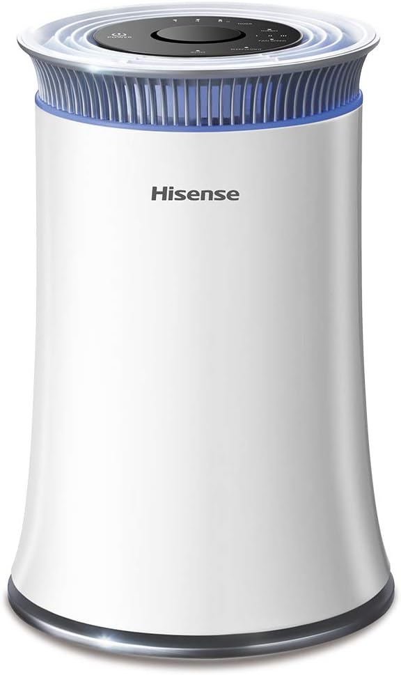 Hisense Air Purifier with True HEPA Technology, Air Purifier for Home Allergies Pets Dander Smokers in Bedroom, 25db Quiet Air Cleaner Remove Smoke Dust Mold Pollen for Large Room - KJ120