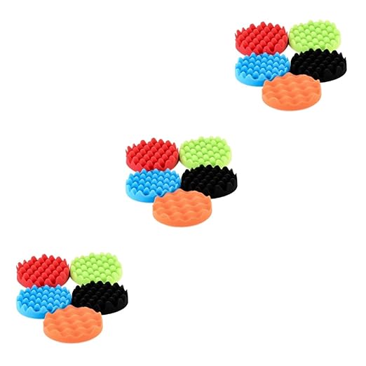 15pcs Professional Car Polishing Pads Wool Pads Grip Plate for Detailing