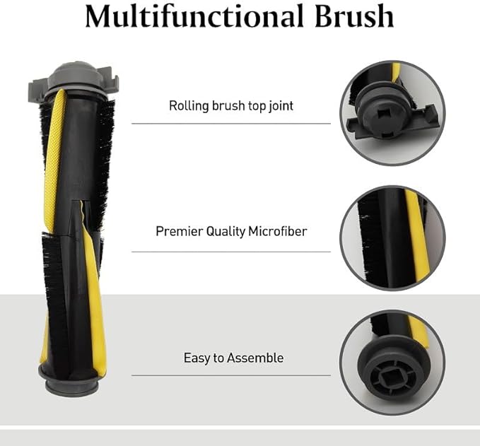 2PCS Main Brush Replacement Accessories for Shark Robot Vacuums — Compatible with AV2110S / AV2120 / RV2110 / RV2120AE