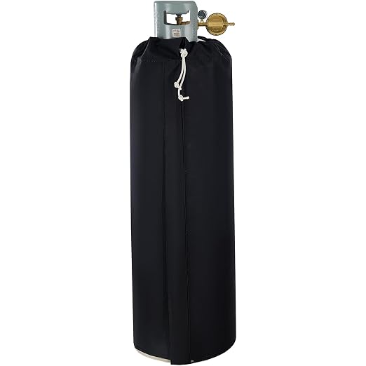 VEVOR Insulated Band Style Gas Cylinder Warmer, Fits 100 Lbs Gas Tank 280W Propane Heater, Fix Internal Thermostat Max Temp 90℉, Durable Waterproof Oxford Fabric, Tested to UL 499 Standard, FCC Listed