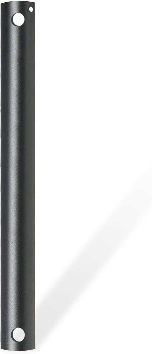 36-Inch Ceiling Fan Downrod, 3-Foot Black Ceiling Fan Extension Pole, 1-Inch OD, Ceiling Downrod for Various Fans (Only Fans Boom, No Thread & Cord)