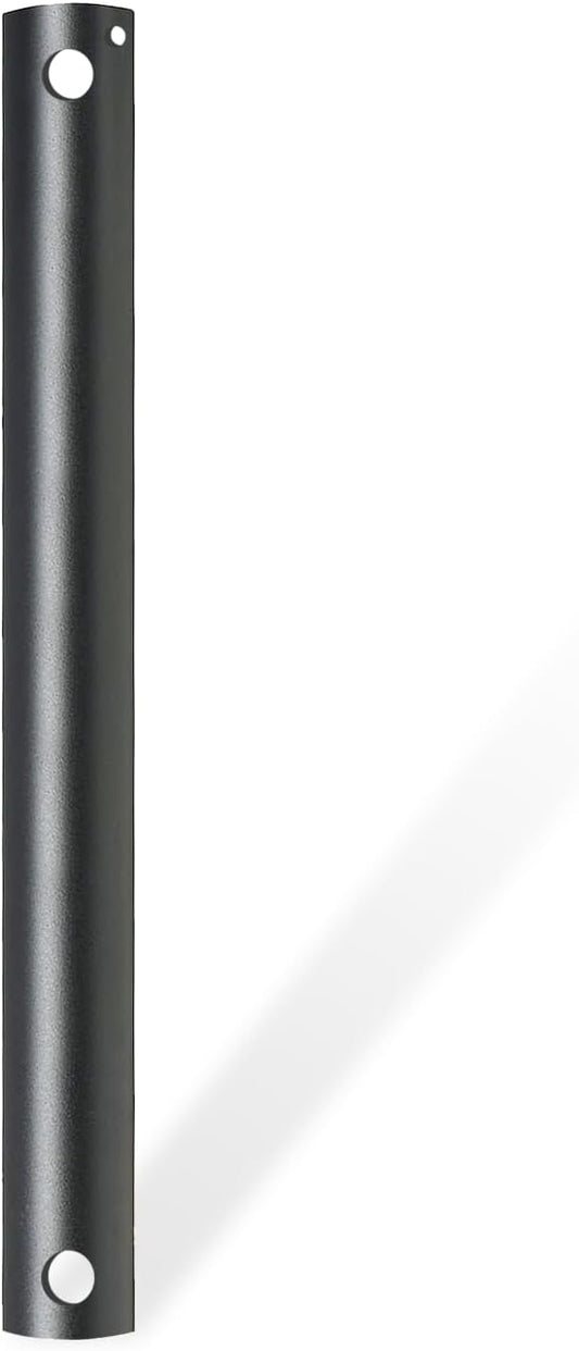 36-Inch Ceiling Fan Downrod, 3-Foot Black Ceiling Fan Extension Pole, 1-Inch OD, Ceiling Downrod for Various Fans (Only Fans Boom, No Thread & Cord)