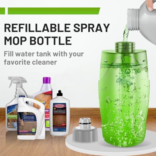 Spray Mop for Floor Cleaning with 6 Microfiber Washable Pads