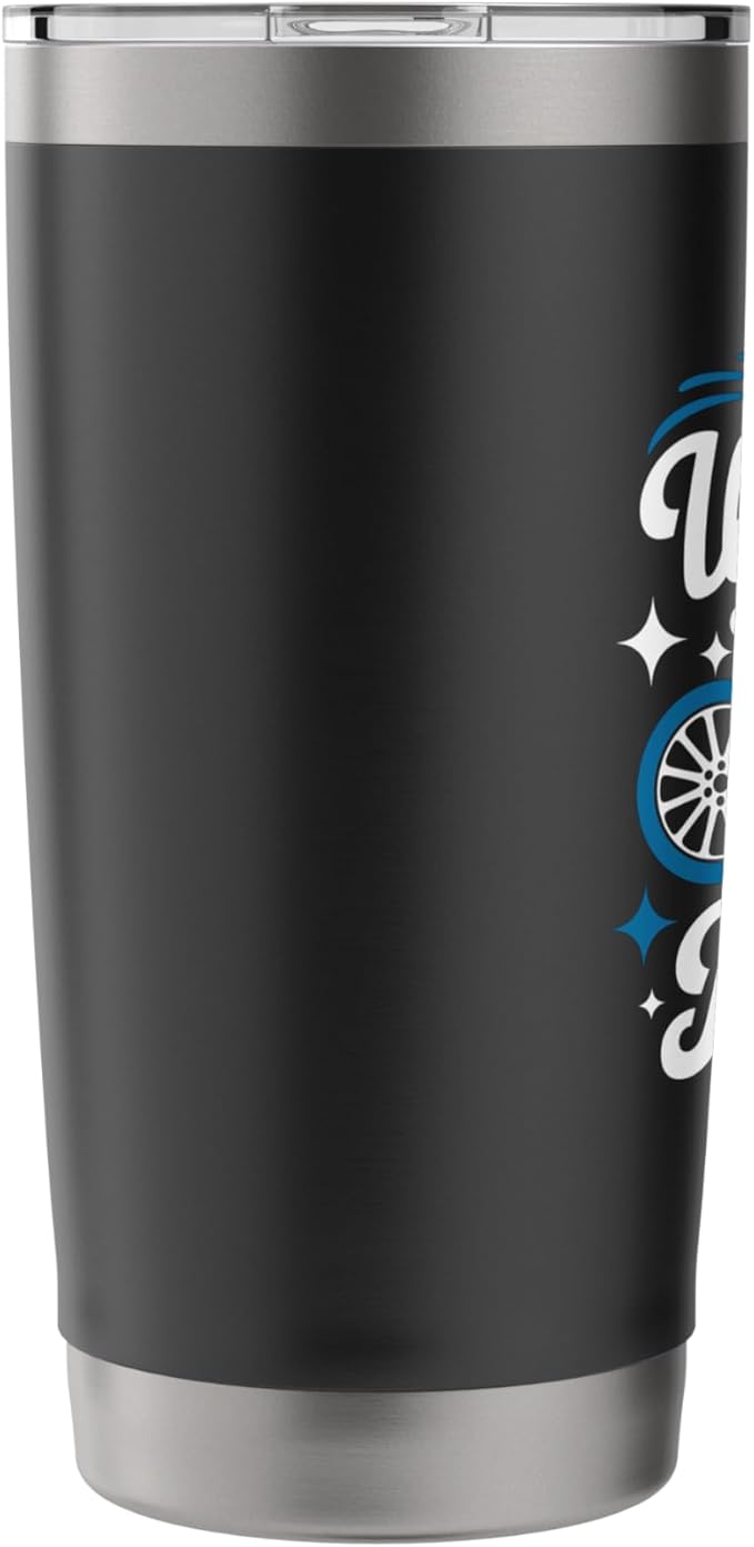 Wash Clay Bar Polish Wax Repeat, Car Detailer Polisher Stainless Steel Insulated Tumbler