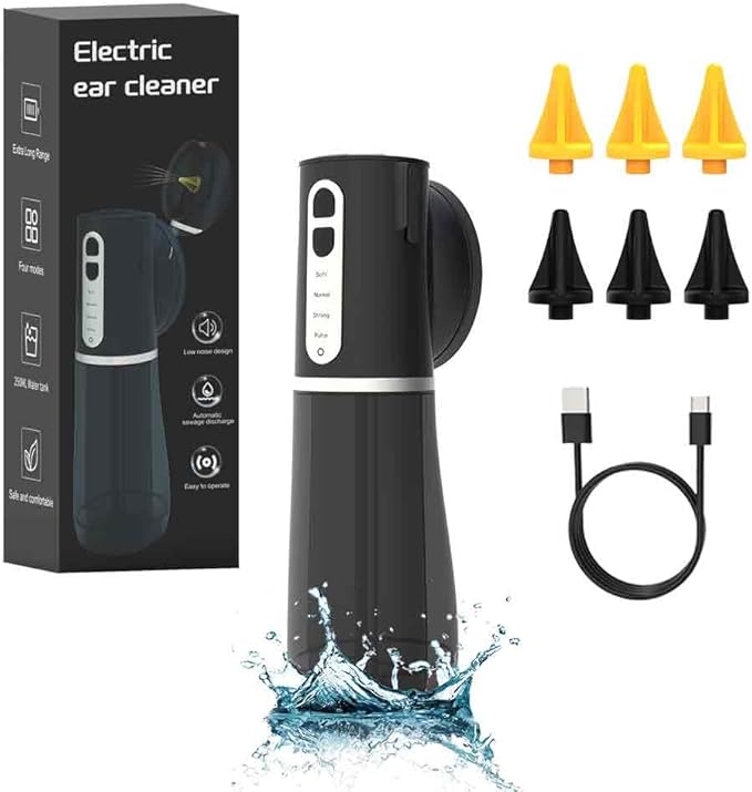 Smart Electric Ear Cleaner,Earwax Removal kit with IPX7 Waterproof Rating,Soft and Safe Effective Ear Wax Removal Tool.