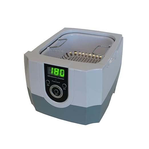 iSonic P4800 Commercial Ultrasonic Cleaner, 1.5Qt/1.4L, White/Gray Color, Plastic Basket, 110V