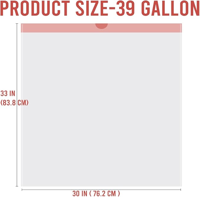 BEIDOU-PAC 39 Gallon Trash Bags Drawstring, 100 Count Bulk, White | Unscented | Heavy Duty Multi-purpose Garbage Bags Can Liners for Business Home Kitchen Commercial and Industrial