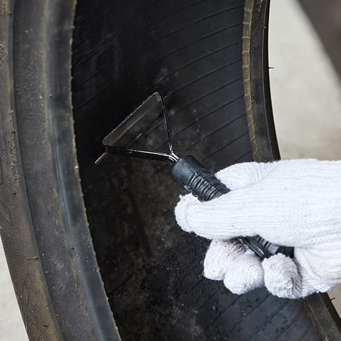 Pneumatic Tire Buffer Full Kit, Air Tire Grinder with Tire Patch Roller and Tire Scraper