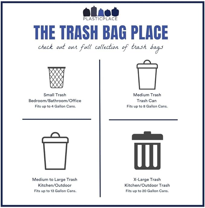 Plasticplace 20-30 Gallon 0.9 Mil │Extra Clear Recycling Bags │ 30" x 36" (200 Count), 30'' x 36''
