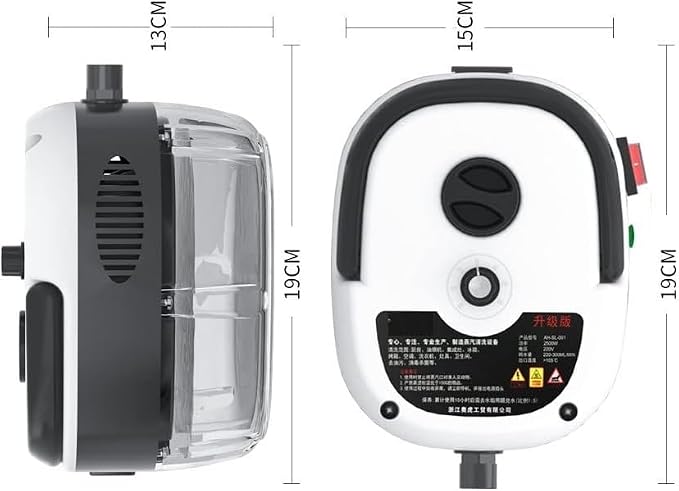 High Temperature Pressurized Steam Cleaner, 2500W Handheld Small High Pressure High Heat Steam Cleaning Machine, Portable Tank for Kitchen Toilet Car