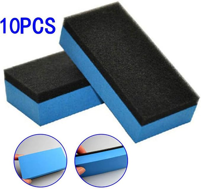 10Pcs Car Ceramic Coating Sponge,Ceramic Coating Applicator Glass Nano Wax Coat Applicator Pads