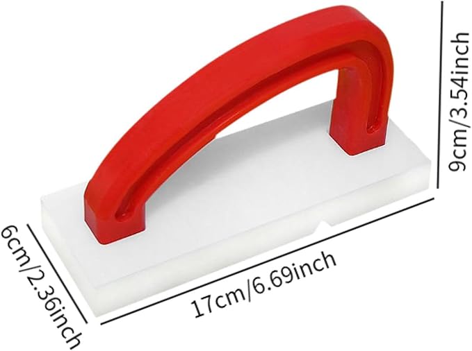 Cutting Board Refinisher Chopping Board Planer with Handle Professional Effective Cleaning Resurfacing Tool for Restaurant, Red