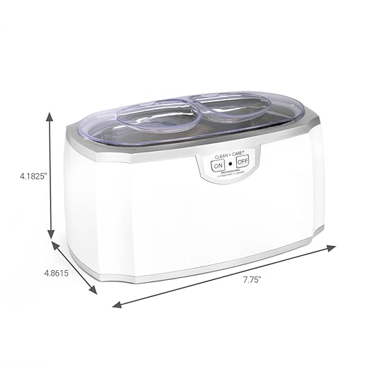 Professional Ultrasonic Cleaner Machine + Jewelry Cleaner Packettes 10 Pack