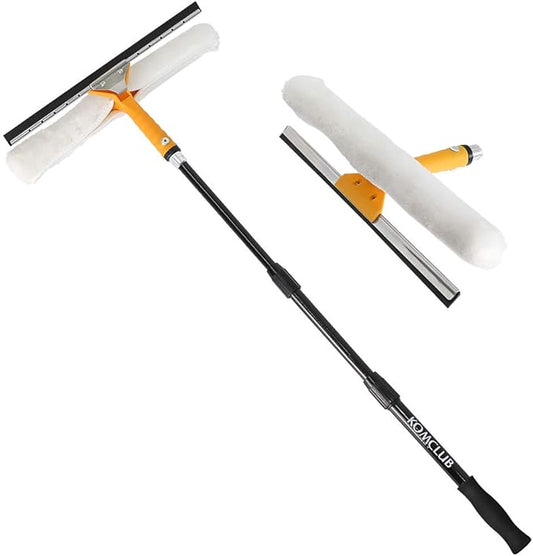 Professional Window Squeegee,Window Cleaner Tool, Window Washing Kit with Extension Pole(3.5FT-10.5 FT), Multi-Use Squeegee for Window Cleaning,Glass Cleaning Tools for Indoor/Outdoor High Window