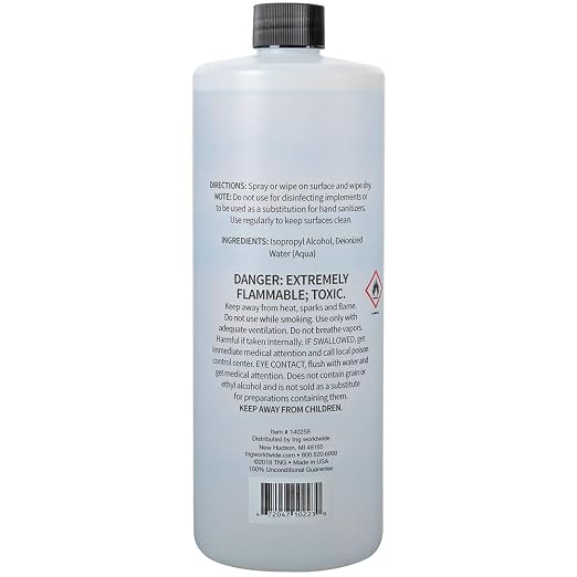 ForPro Professional Collection 99% Isopropyl Alcohol (IPA), Pure & Unadulterated Concentrated Alcohol, 32 Ounces (Pack of 2)