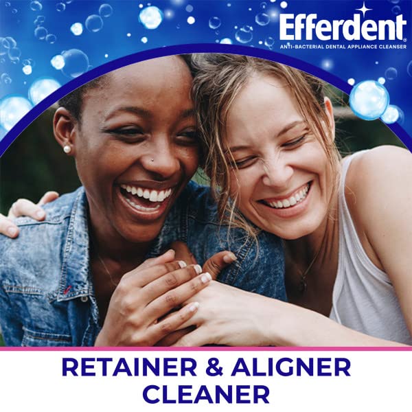 Efferdent Retainer Cleaning Tablets, Denture Cleaning Tablets for Dental Appliances, Minty Fresh & Clean, 90 Count. (Pack of 3)
