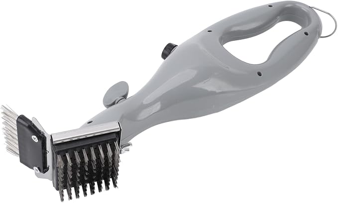Grill Steam Brush, Portable Grill Cleaner for Outdoor Grates, BBQ Steam Grill Brush for Steel Cast Iron Ceramic Grills, Deep Cleansing
