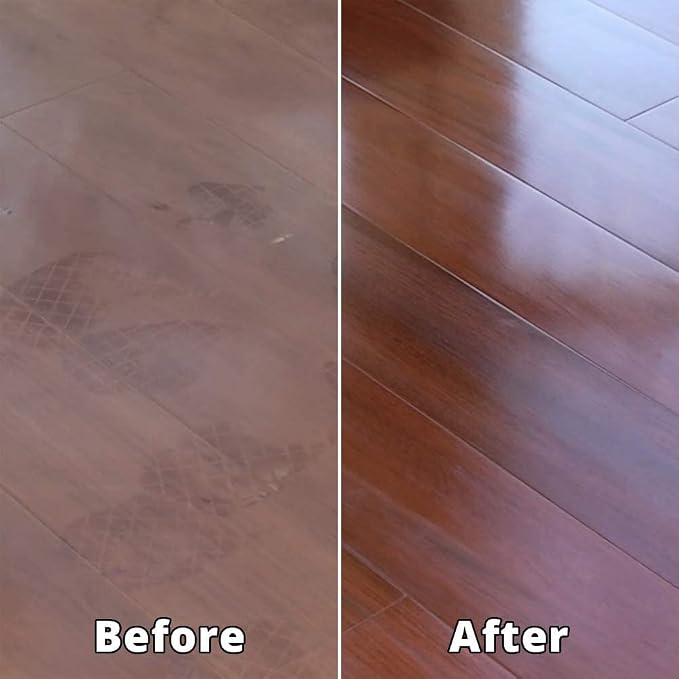 Rejuvenate Professional Wood Floor Cleaner and Professional Wood Floor Restorer High Gloss and Microfiber Bonnet Applicator