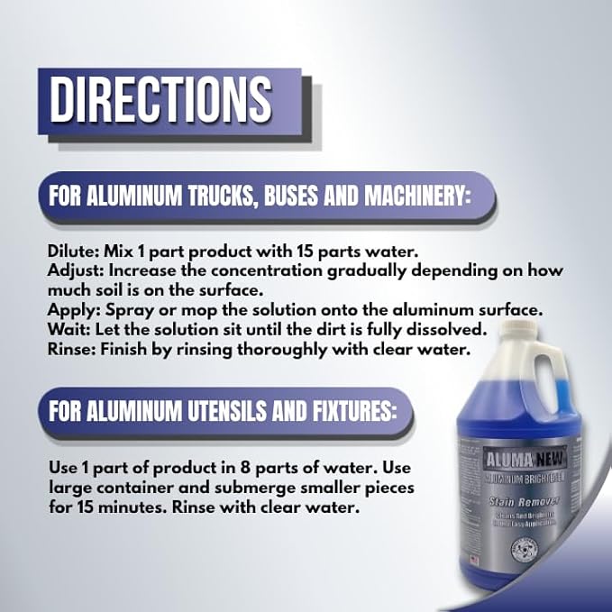 Quality Chemical Alumanew & Pressure Sprayer (2 Liter Pressure Sprayer, Alumanew (128 Fl oz) & Pressure Sprayer)
