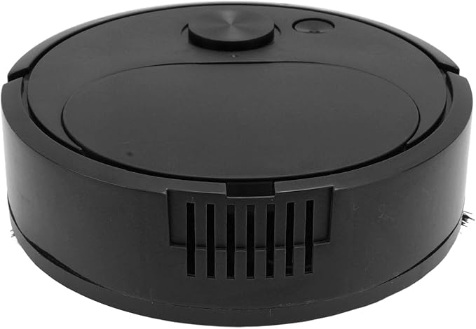 Fdit Robot Vacuum Cleaner, Mini Automatic Avoidance USB Charging Smart Sweeping Robot for Wooden Flooring for Carpet (Black) | ABS design with 4W power, 300mAh battery, capture dust and pet hair on tile and marble.
