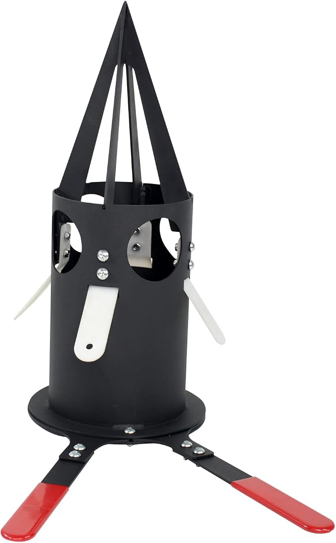Big Bag Dispenser Bulk Bag Unloader – Heavy Duty Feed Unloader Tool for Animal Feed, Grain, Fertilizer – Rust-Resistant, Portable for Farm, Warehouse, Home Use (Black)