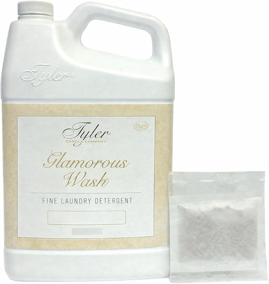 Tyler Candle Wash Laundry Detergent - High Maintenance 128 Fl oz/with Dryer Sachet Single Pouch xl