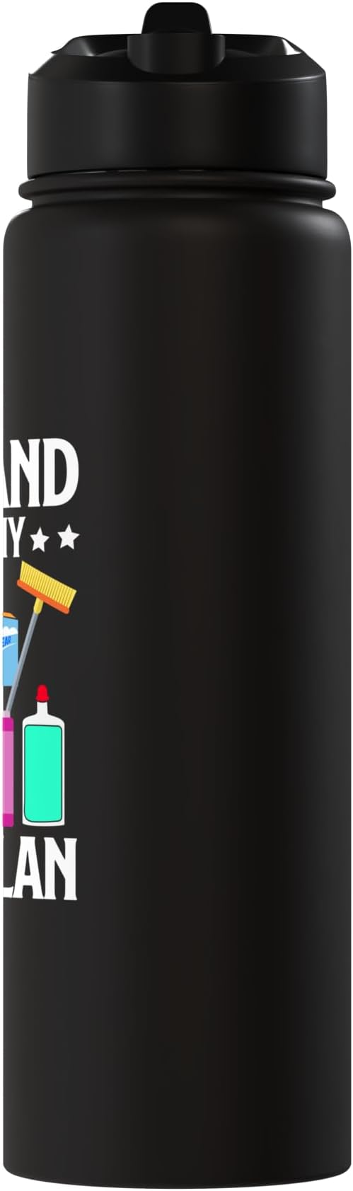 Spick and Span is my Game Plan Cleaning Stainless Steel Insulated Water Bottle