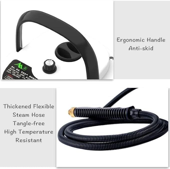 High Temperature Pressurized Steam Cleaner, 2500W Handheld Small High Pressure High Heat Steam Cleaning Machine, Portable Tank for Kitchen Toilet Car