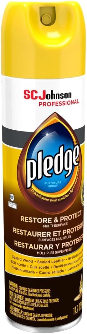SC Johnson Professional, Pledge Revive It, Moisturizes and Revitalizes Surfaces, Aerosol, 14.2 Oz (Pack Of 6)