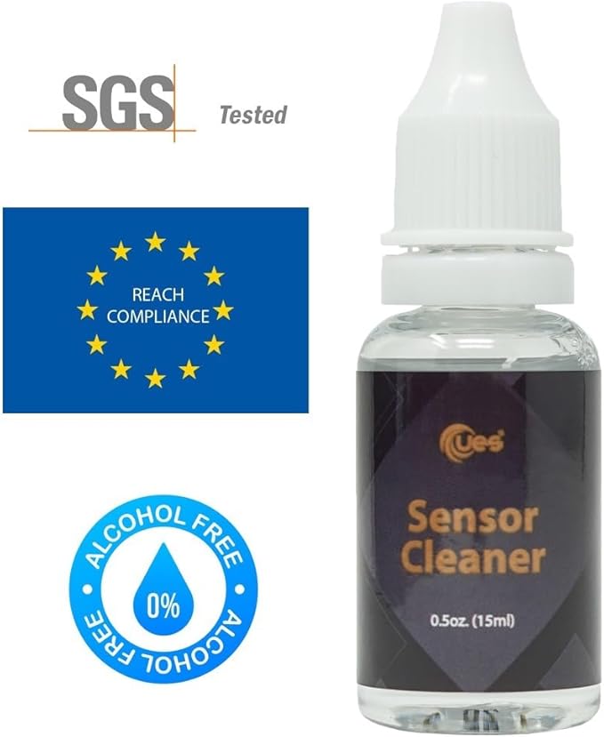 UES FFR24 Full Frame Camera Sensor Cleaning Kit: 14 x 24mm Sensor Cleaning Swabs and 15ml Sensor Cleaner Liquid Solution for Sony Nikon Canon Full-Frame DSLR & Mirrorless CMOS CCD