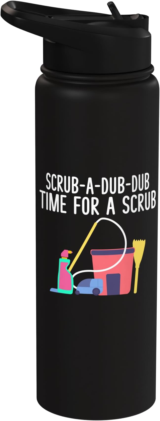 Scrub a dub dub time for a Scrub Cleaning Stainless Steel Insulated Water Bottle