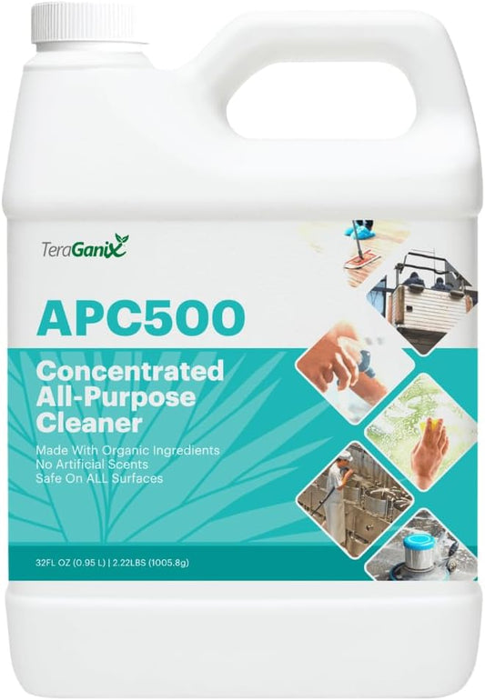 TeraGanix Natural All Purpose Cleaner Concentrate, Non-Toxic, Eco-Friendly, Safe for Kids & Pets, Biodegradable Formula for Home, Kitchen & All Surfaces (32 fl oz)