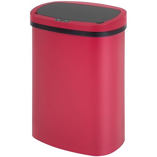 FDW Garbage Can 13 Gallon 50 Liter Kitchen Trash Can for Bathroom Bedroom Home Office Automatic Touch Free High-Capacity with Lid Waste Bin