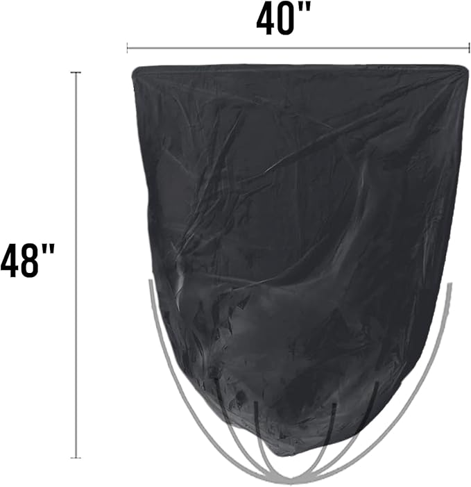 BEIDOU-PAC 40-45 Gallon Lawn & Leaf Trash Bags, 250 Count Bulk, Black Garbage bags, Multi-purpose Trash Can Bin Liners for Home Commercial, Outdoor, Construction, Industrial