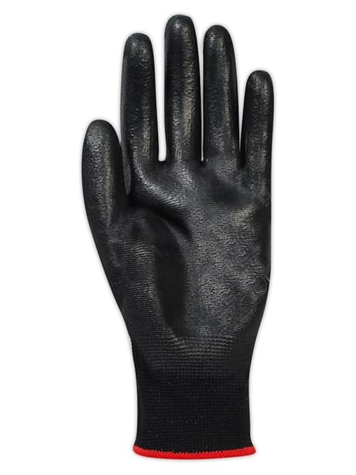 MAGID ROC Ultra-Lightweight Polyurethane Coated Palm Work Gloves, 12 Pairs, GP180