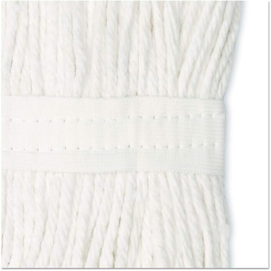 Boardwalk 2020CCT Cut-End Wet Mop Head, Cotton, White, 20, 12/Carton