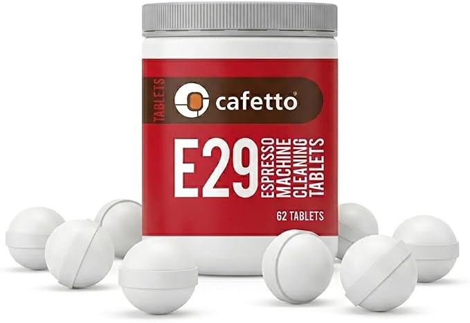 Cafetto E29 Cleaning Balls Cleaning Tablets 62 Count I Fits Eversys Cameo Enigma Legacy espresso machines I Round balls to clean Eversys coffee machines I NSF Certified I Removes Coffee Oils
